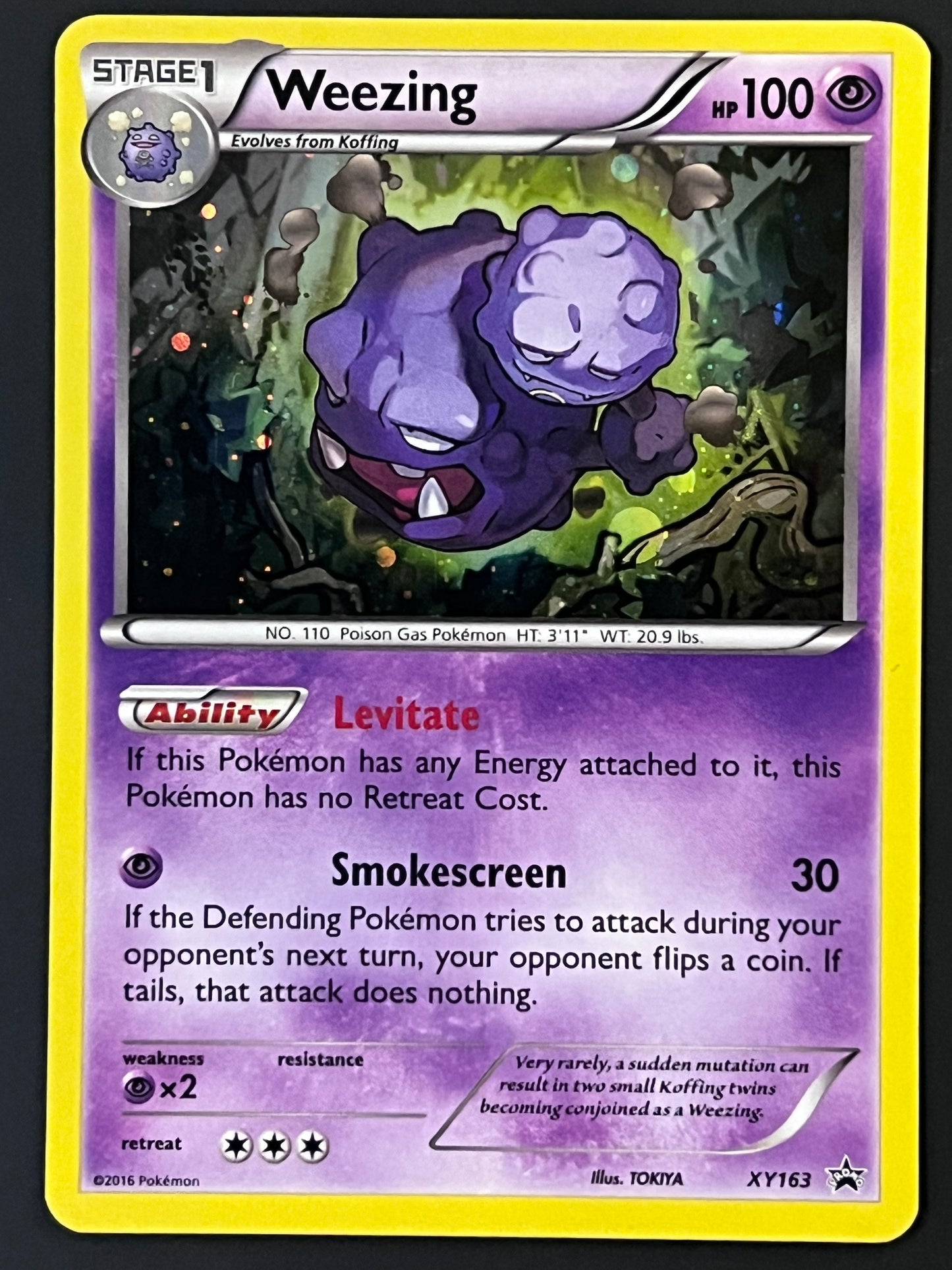 Weezing - XY163 Holo Promo Black Star