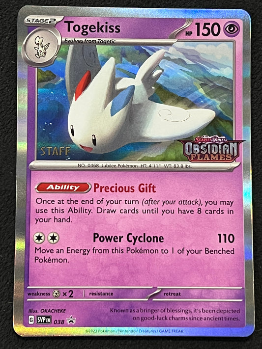 SVP038 Togekiss (STAFF) - Stamped Black Star Promo