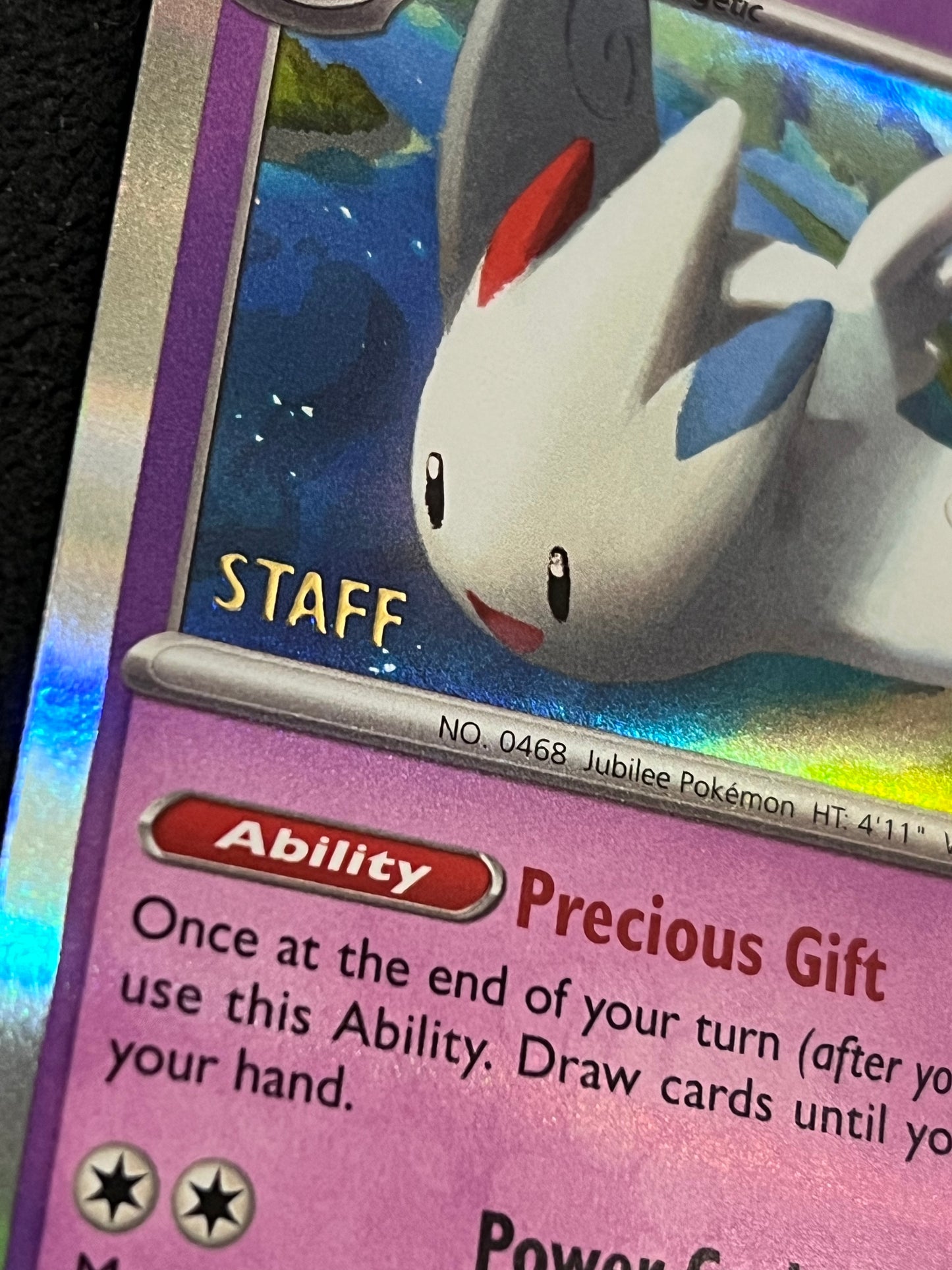 SVP038 Togekiss (STAFF) - Stamped Black Star Promo