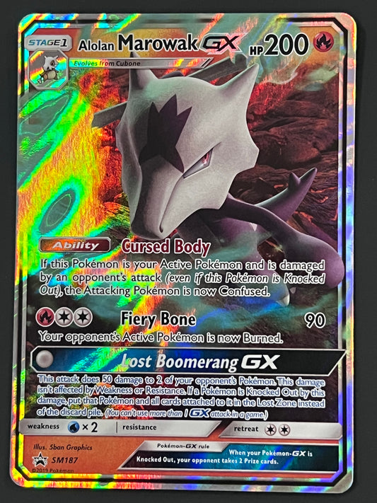 SM187 Alolan Marowak Gx - Pokémon Black Star Promo