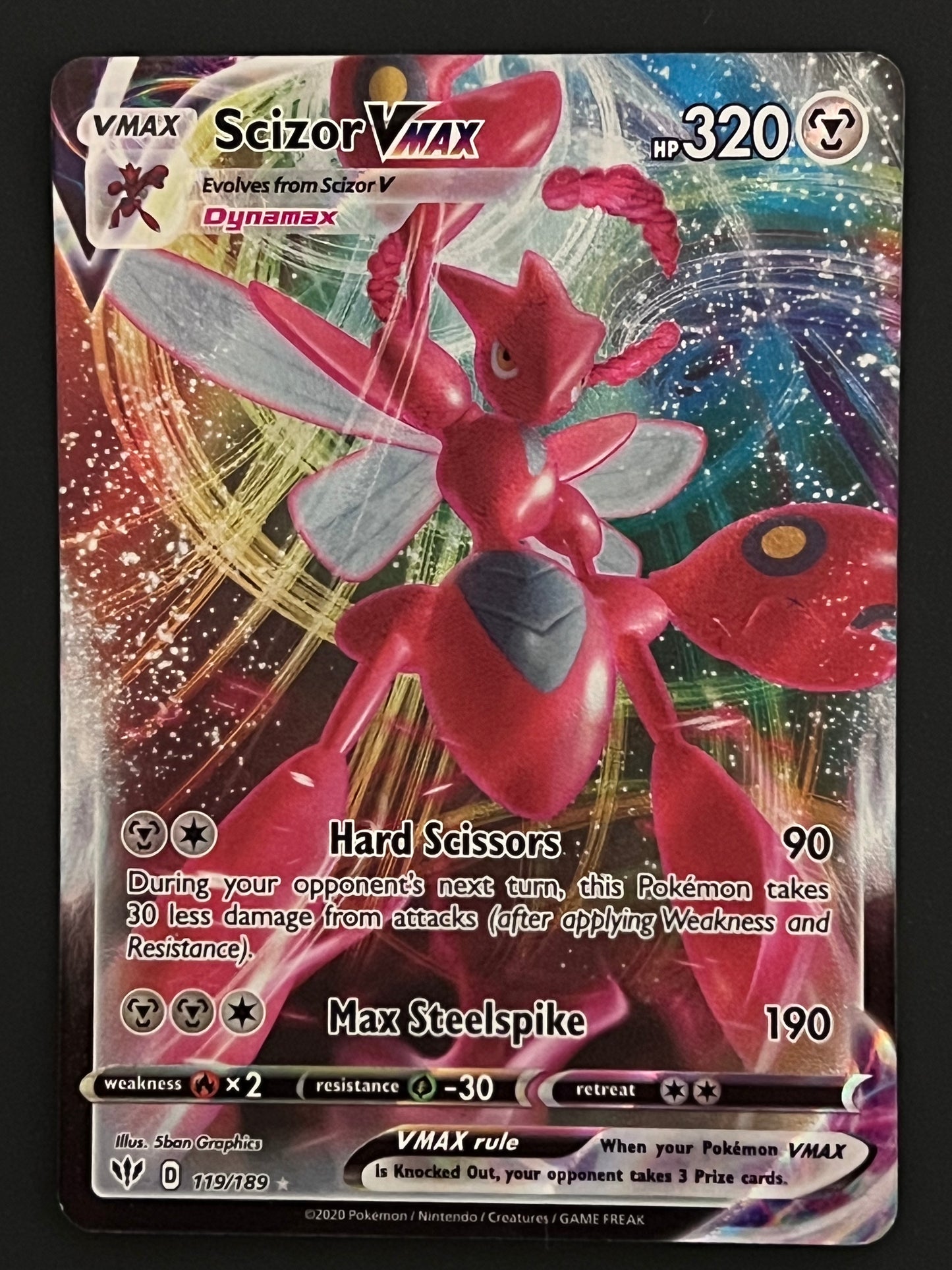 Scizor VMax - 119/163 Battle Styles Rare Holo VMax