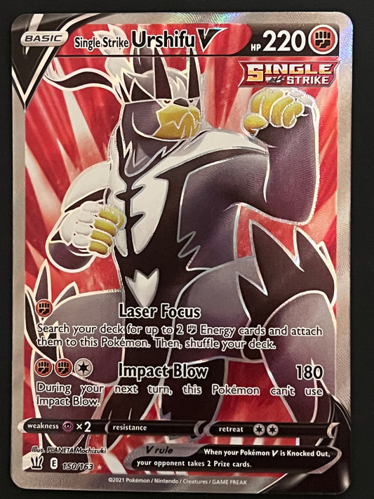 150/163 Single Strike Urshifu V - Pokémon Battle Styles Full Art