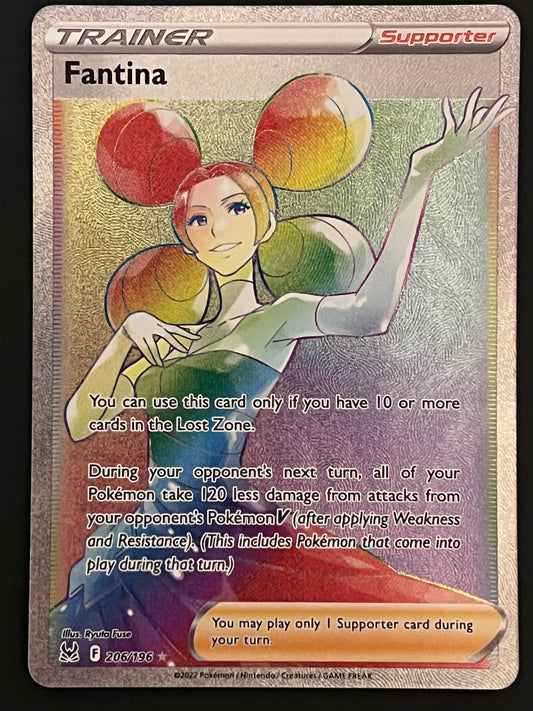 Fantina - 206/196 Lost Origin Rainbow Rare