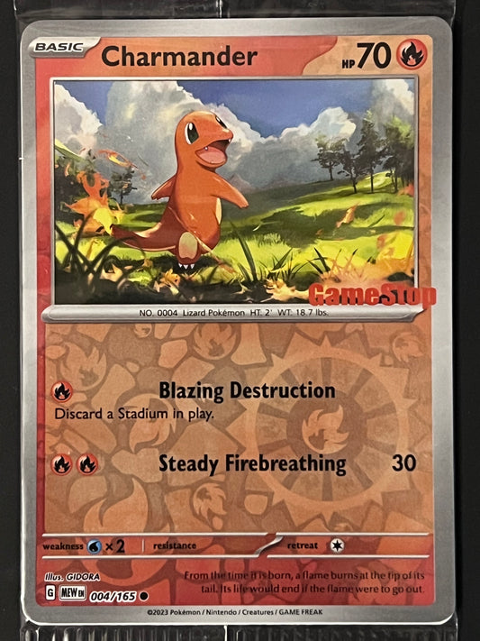 004/165 Charmander (STAMPED) (SEALED) - Pokémon 151 GameStop Promo