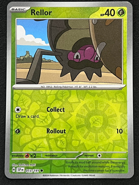 013/191 Rellor - Pokémon Surging Sparks Common Reverse