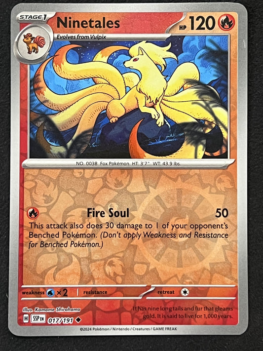 017/191 Ninetales - Pokémon Surging Sparks Uncommon Reverse