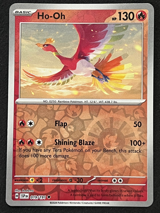 019/191 Ho-Oh - Pokémon Surging Sparks Uncommon Reverse