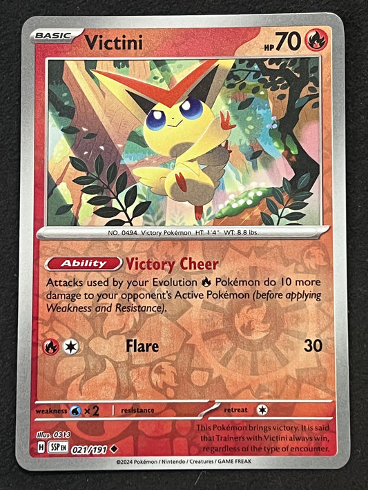 021/191 Victini - Pokémon Surging Sparks Uncommon Reverse