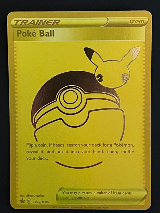 Poké Ball - SWSH146 Gold Holo Promo Black Star