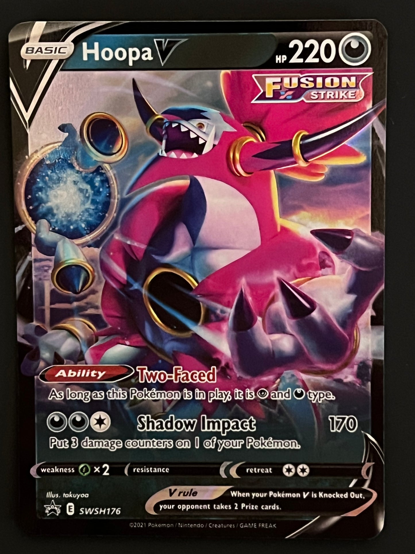 Hoopa V - SWSH176 Holo Promo Black Star