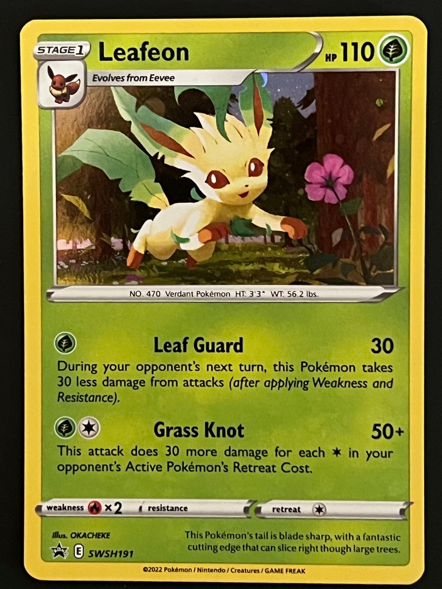 Leafeon - SWSH191 Holo Promo Black Star