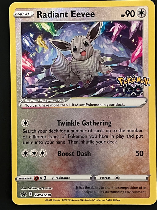 Radiant Eevee - SWSH230 Holo Promo Black Star