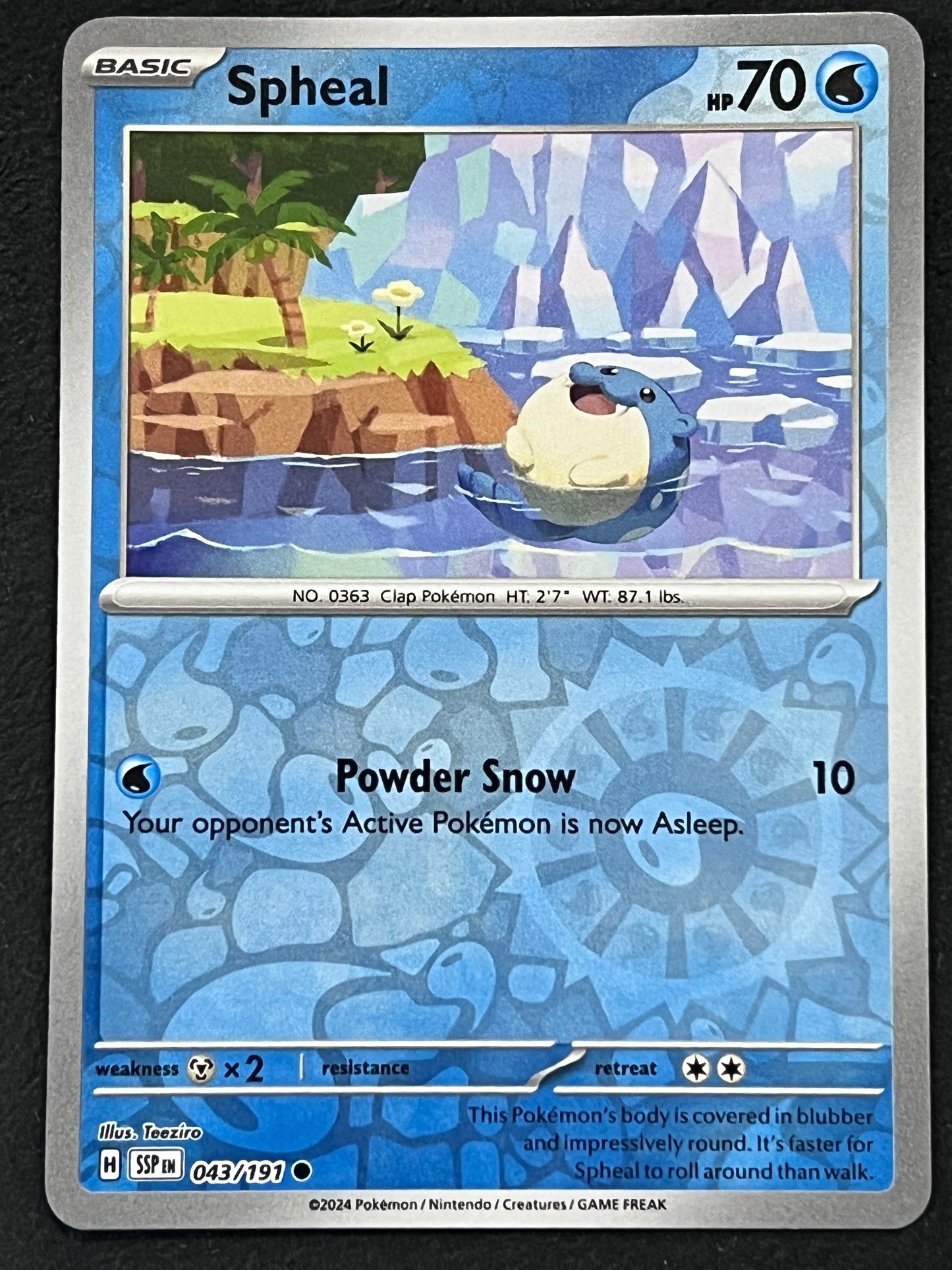 043/191 Spheal - Pokémon Surging Sparks Common Reverse