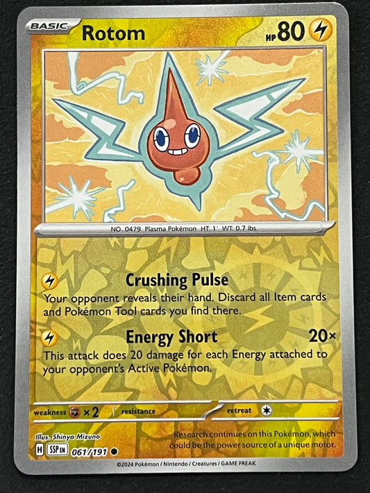 061/191 Rotom - Pokémon Surging Sparks Common Reverse