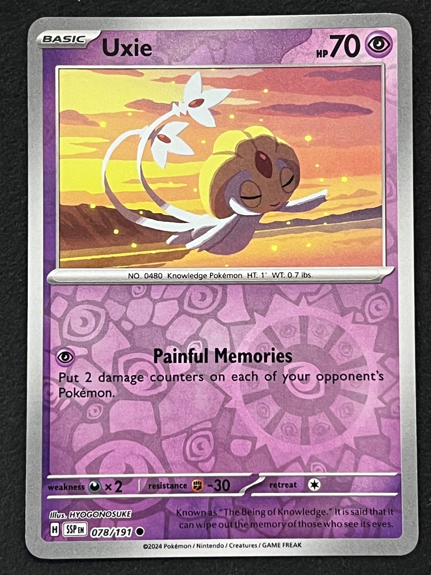 078/191 Uxie - Pokémon Surging Sparks Common Reverse