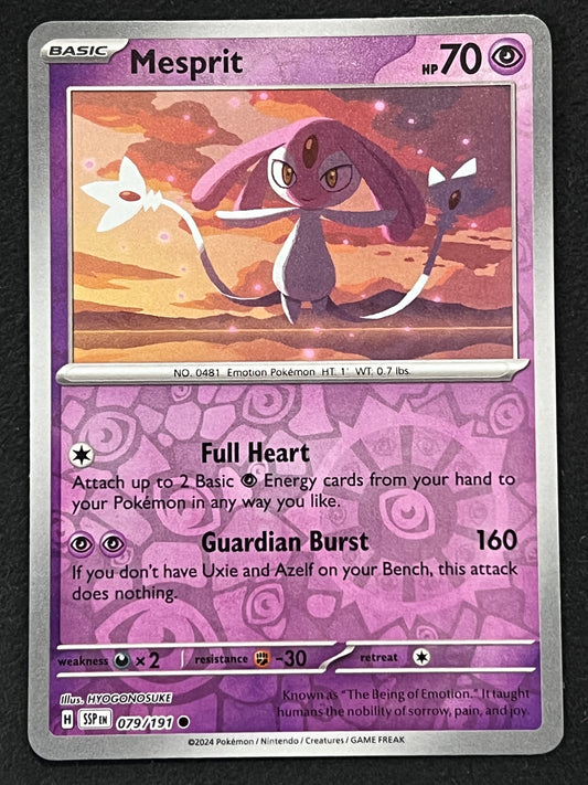 079/191 Mesprit - Pokémon Surging Sparks Common Reverse