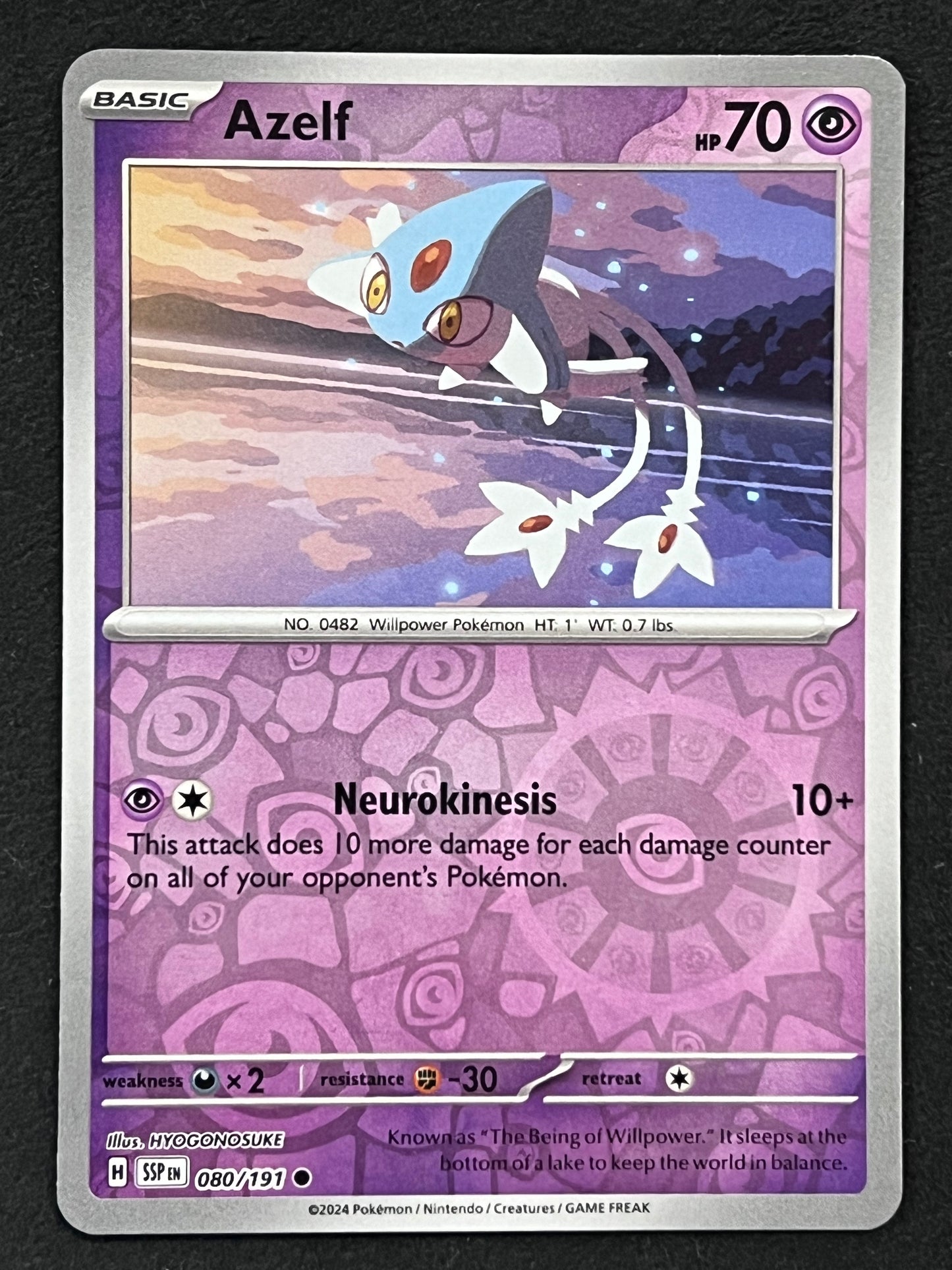 080/191 Azelf - Pokémon Surging Sparks Common Reverse