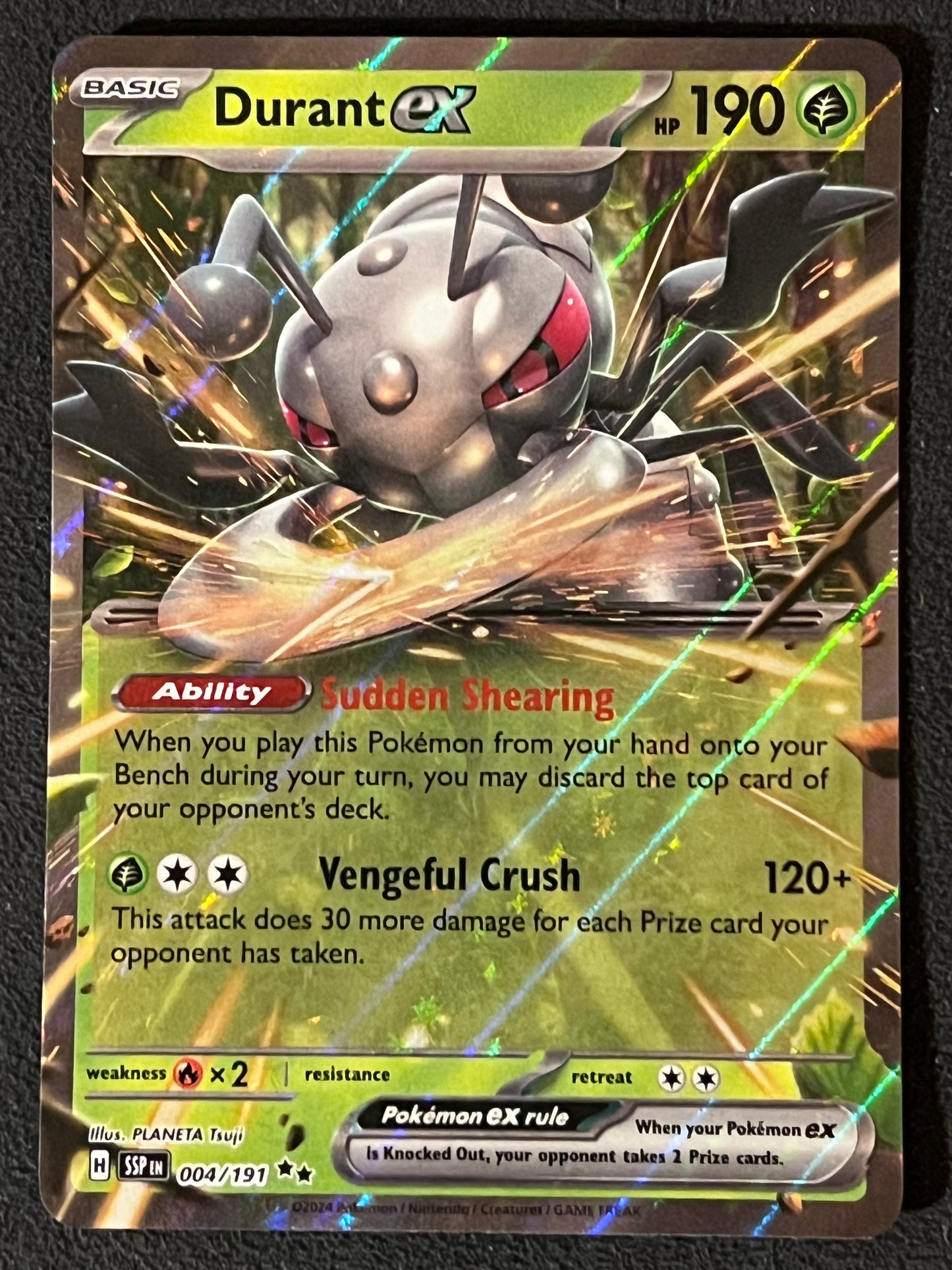 004/191 Durant Ex - Pokémon Surging Sparks Double Rare