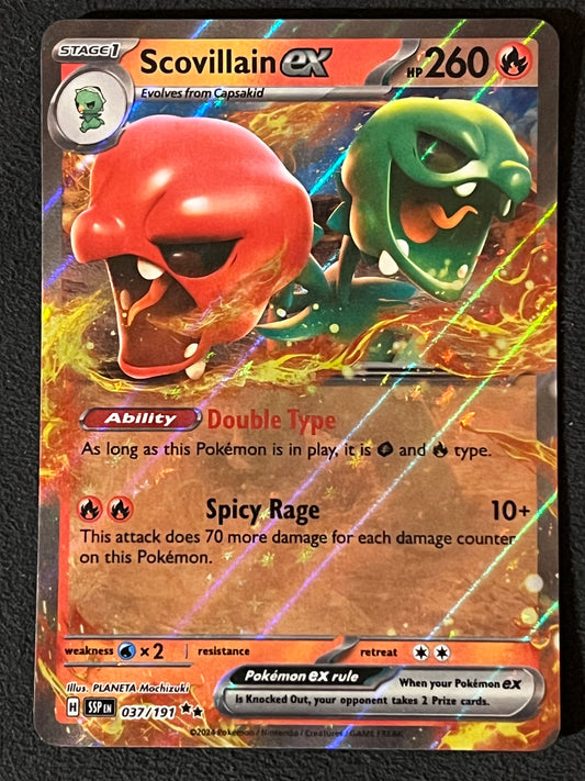 037/191 Scovillain Ex - Pokémon Surging Sparks Double Rare