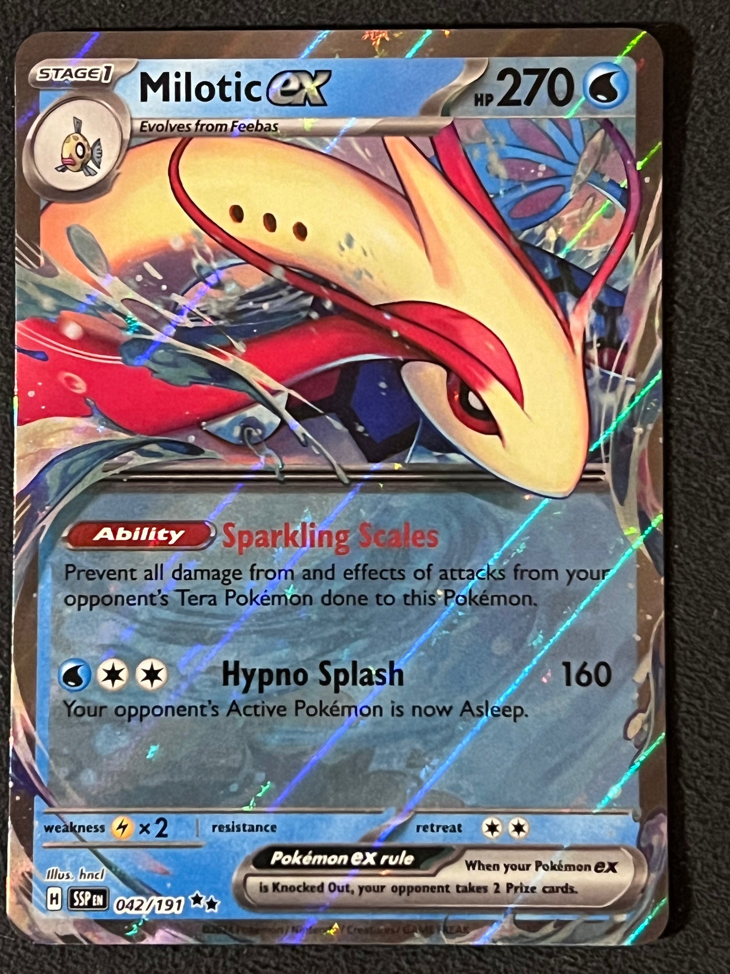 042/191 Milotic Ex - Pokémon Surging Sparks Double Rare