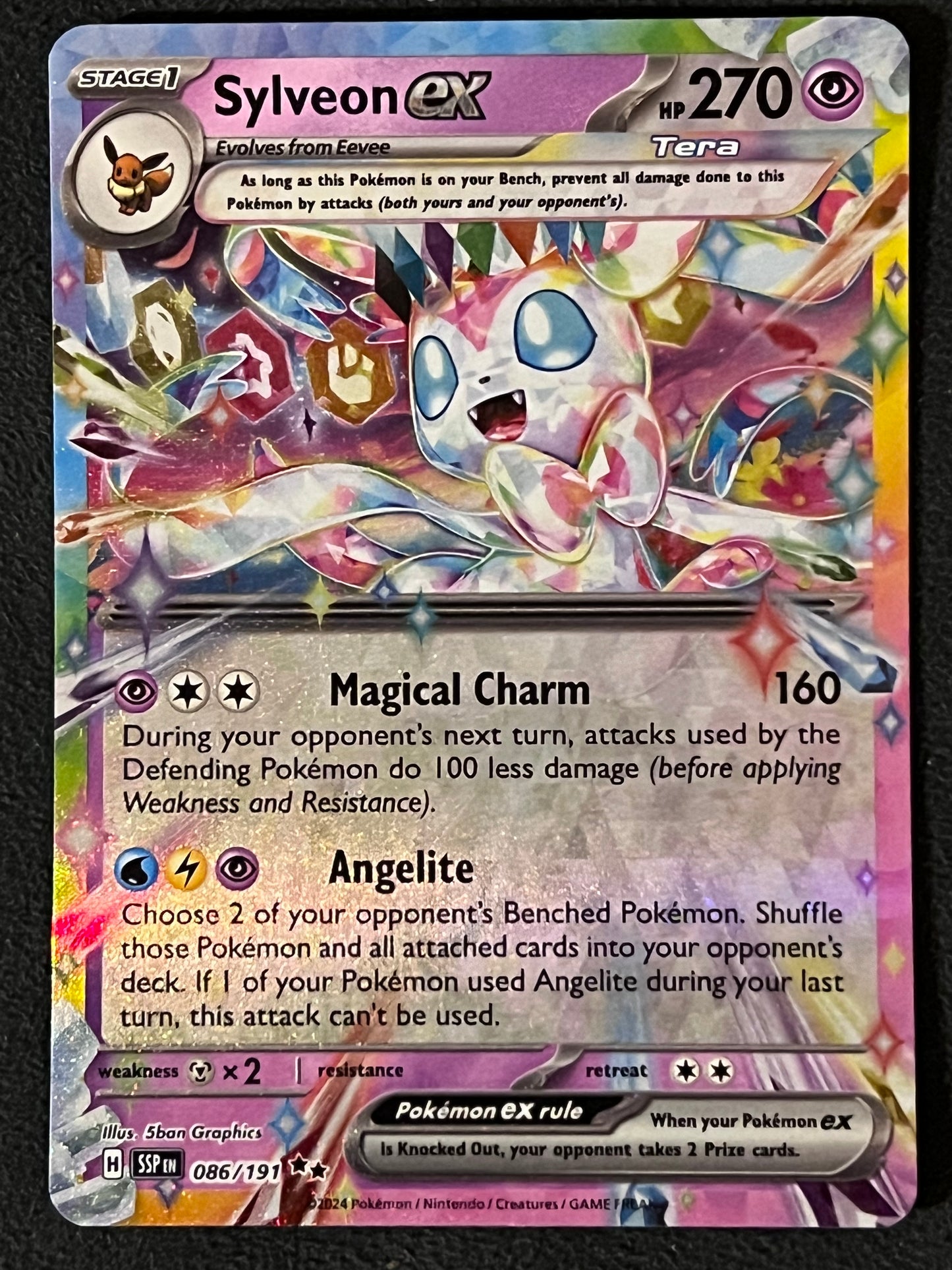 086/191 Sylveon Ex - Pokémon Surging Sparks Double Rare