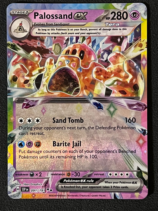 091/191 Palossand Ex - Pokémon Surging Sparks Double Rare