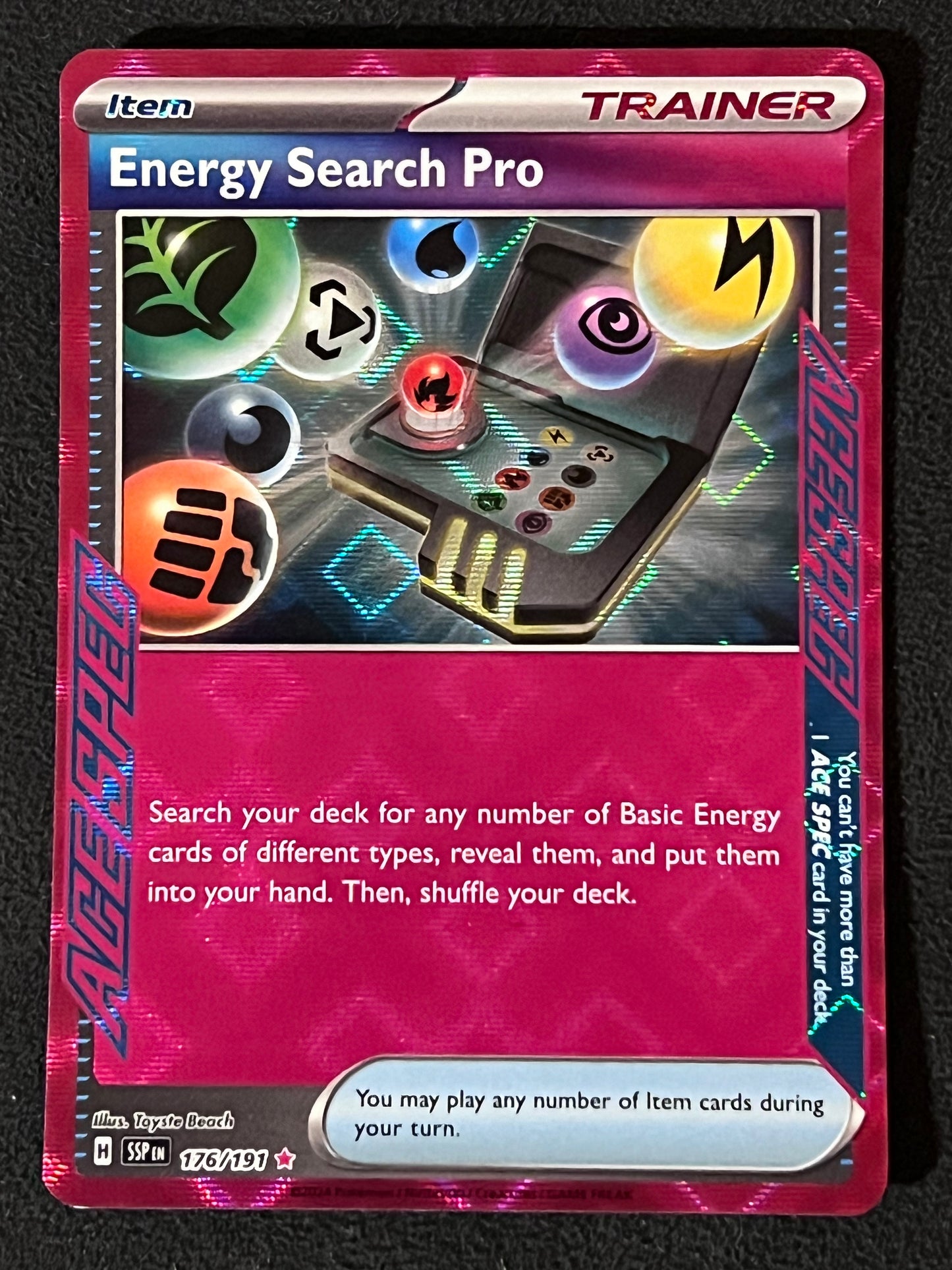 176/191 Energy Search Pro - Pokémon Surging Sparks Ace Spec