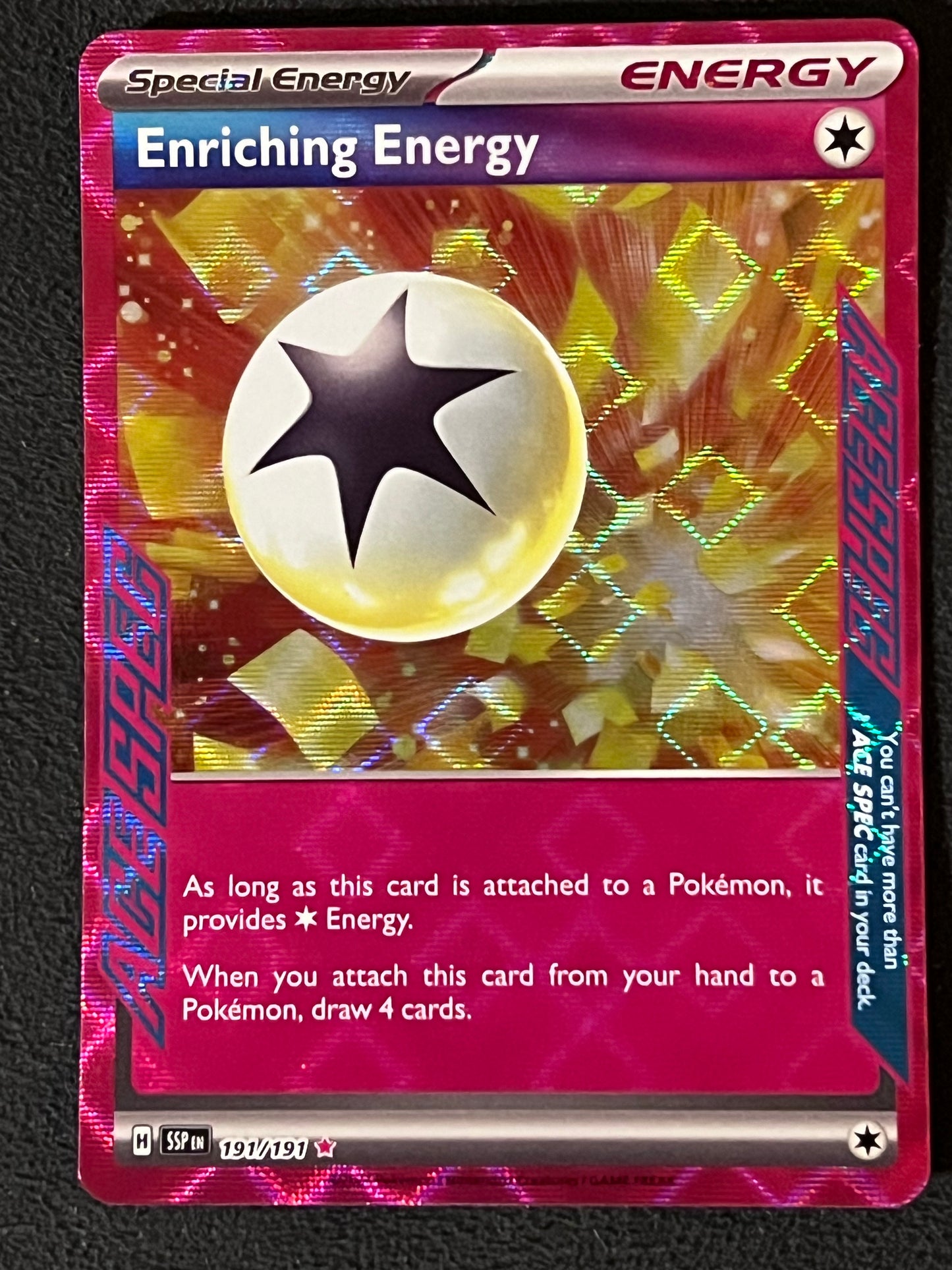 191/191 Enriching Energy - Pokémon Surging Sparks Ace Spec