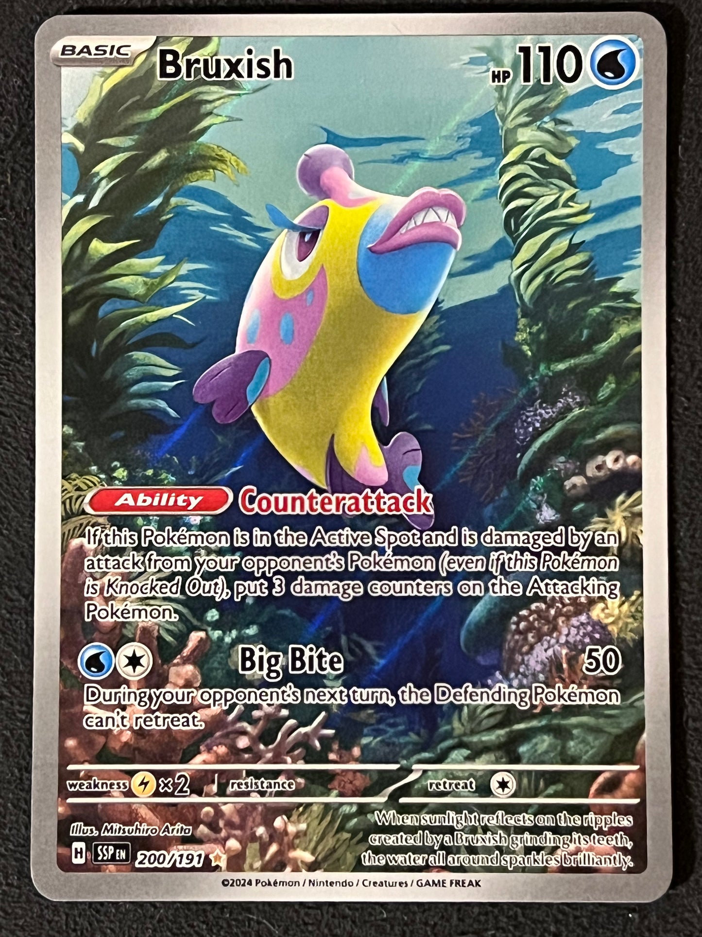 200/191 Bruxish - Pokémon Surging Sparks Illustration Rare