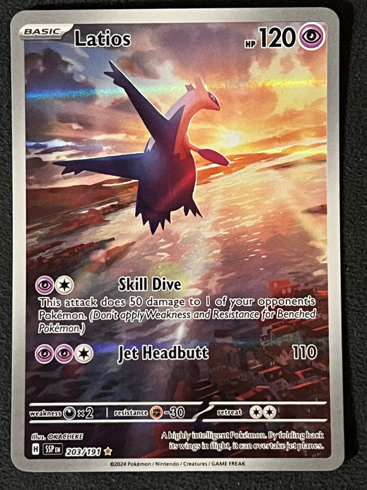 203/191 Latios - Pokémon Surging Sparks Illustration Rare