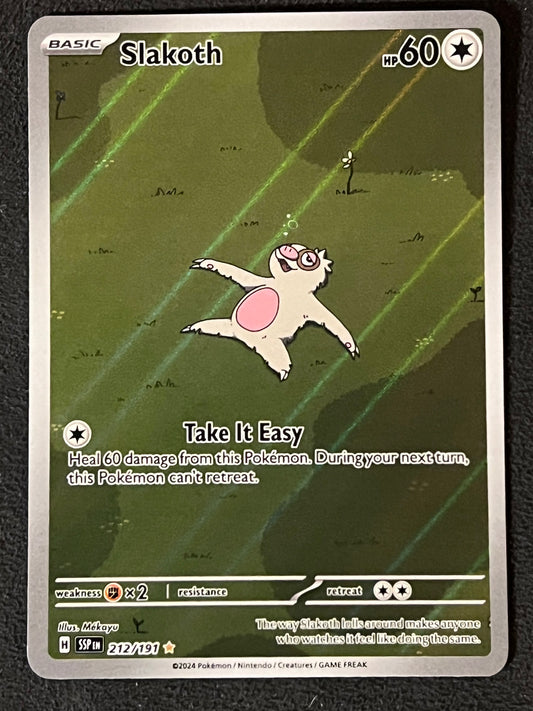 212/191 Slakoth - Pokémon Surging Sparks Illustration Rare