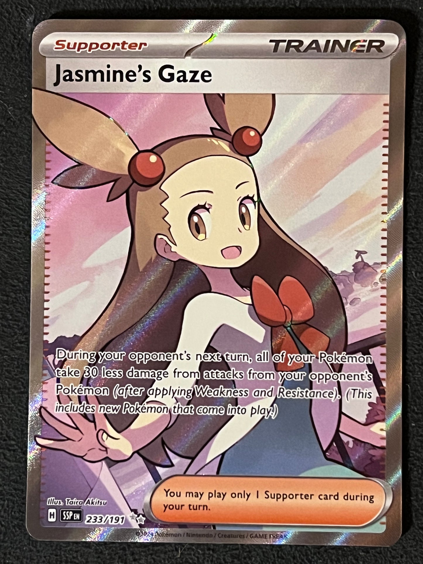 233/191 Jasmine’s Gaze - Pokémon Surging Sparks Ultra Rare