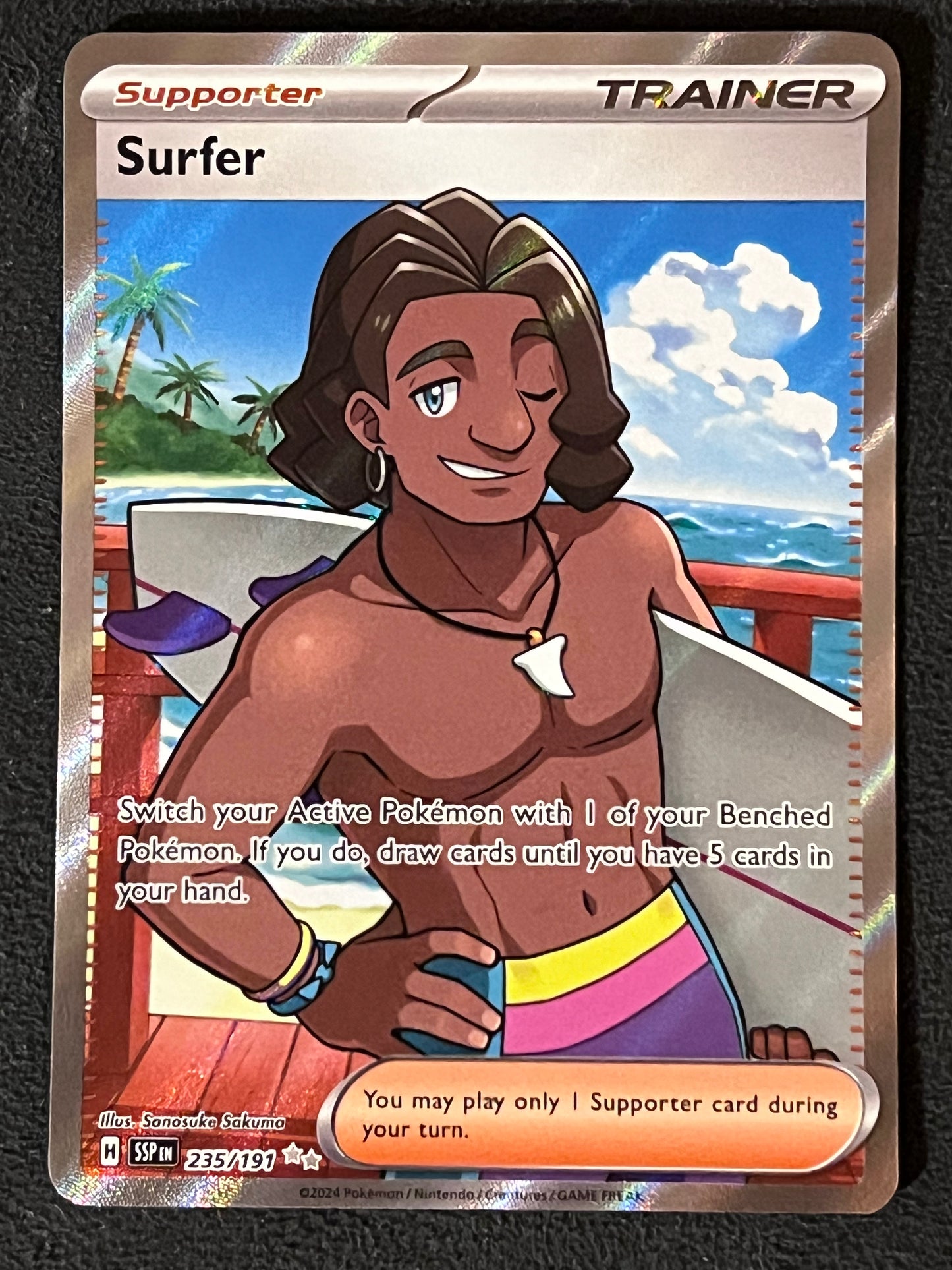 235/191 Surfer - Pokémon Surging Sparks Ultra Rare