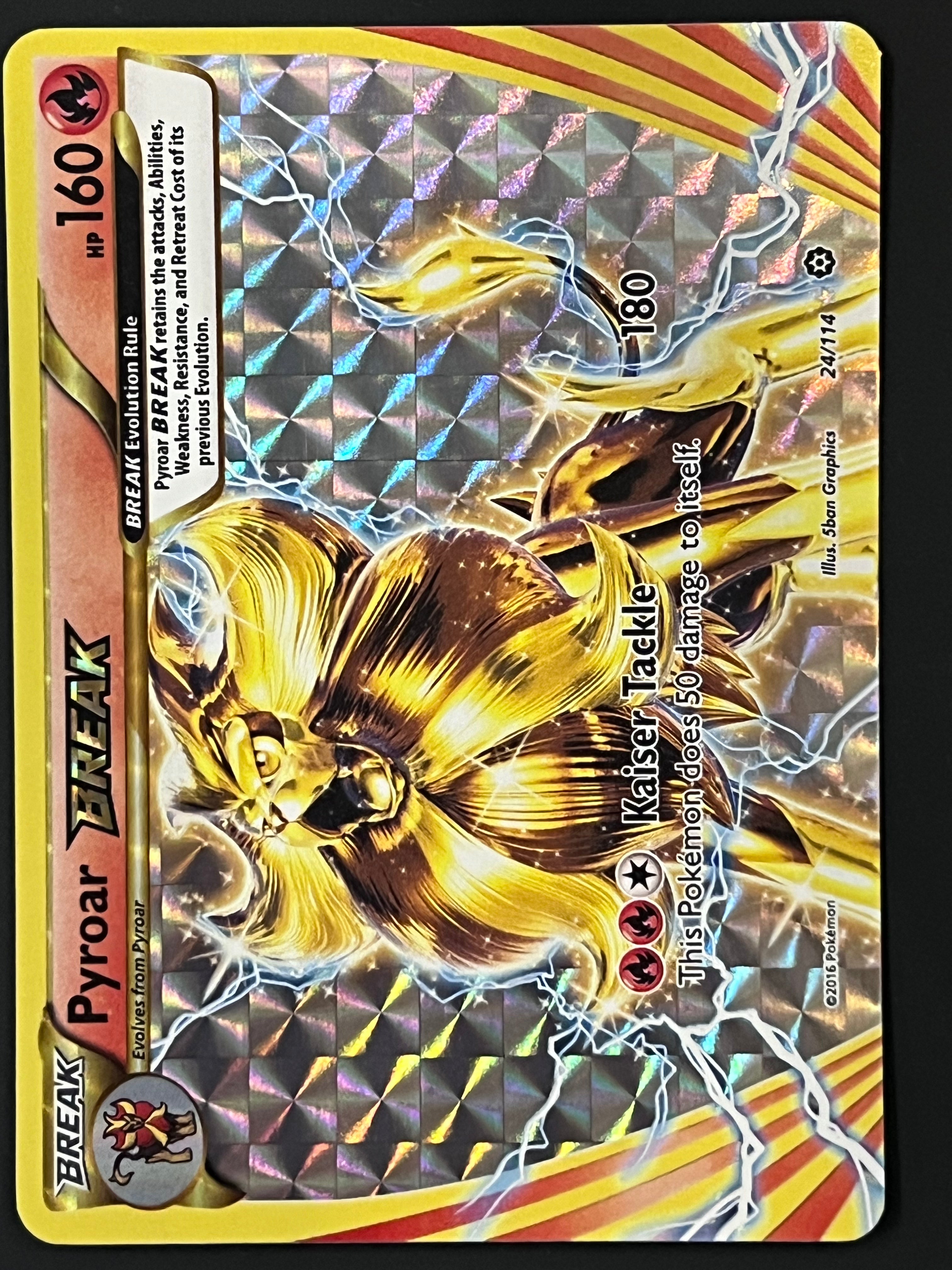 Pyroar Break - 24/114 Steam Siege Rare Holo Break – Jarvvos