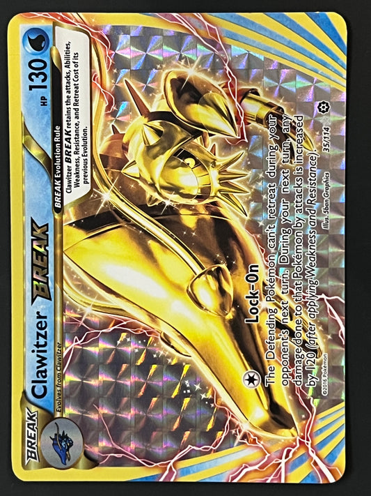 Clawitzer Break - 35/114 Steam Siege Rare Holo Break