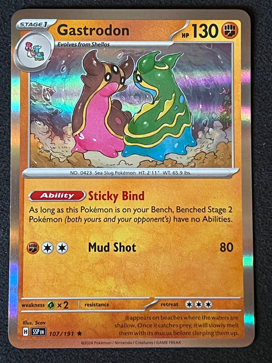 107/191 Gastrodon - Pokémon Surging Sparks Rare Holo