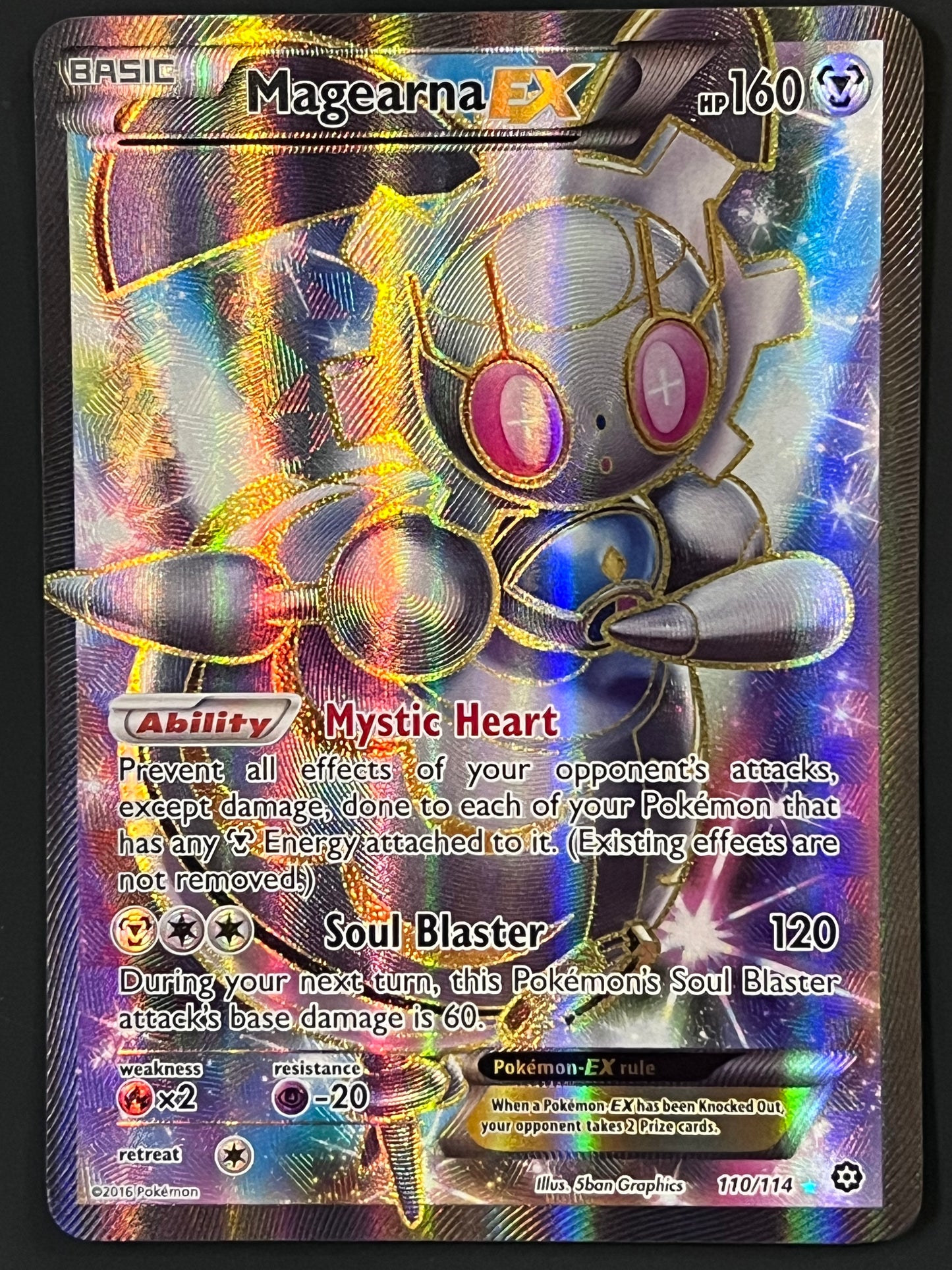 Magearna Ex - 110/114 Steam Siege Ultra Rare Full Art Holo Ex