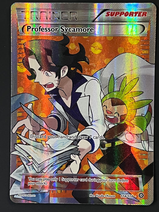 Professor Sycamore - 114/114 Steam Siege Ultra Rare Full Art Holo Trainer