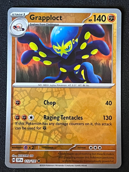 113/191 Grapploct - Pokémon Surging Sparks Common Reverse