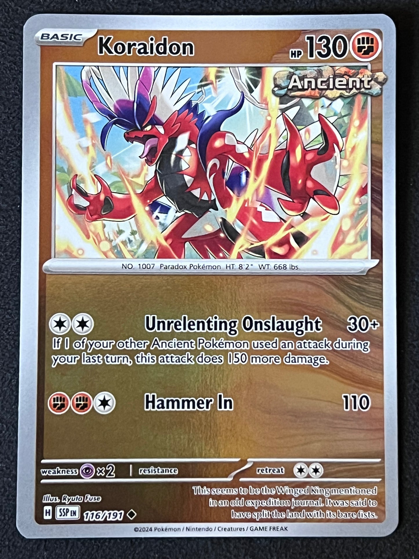 116/191 Koraidon - Pokémon Surging Sparks Uncommon Reverse