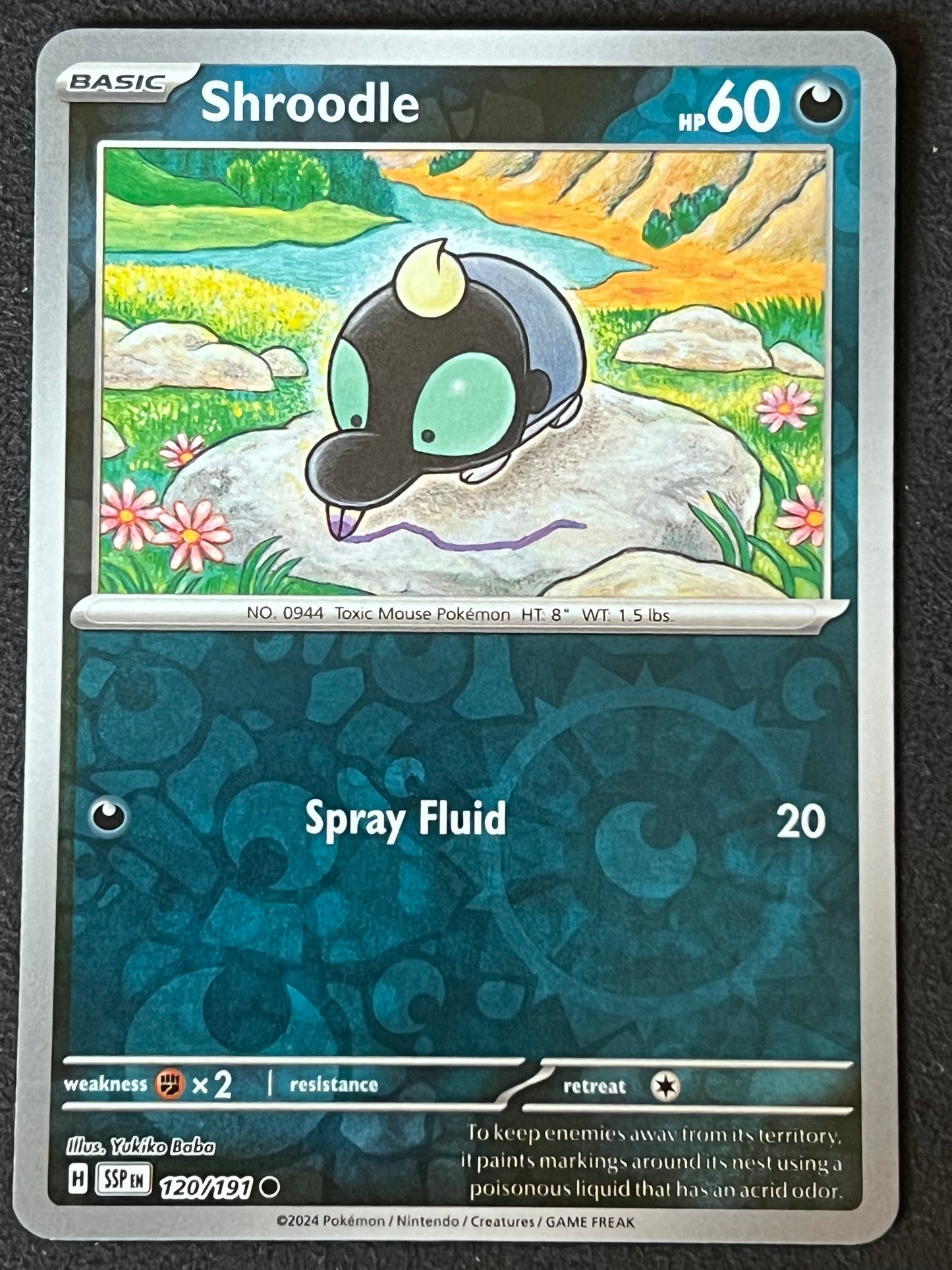 120/191 Shroodle - Pokémon Surging Sparks Common Reverse