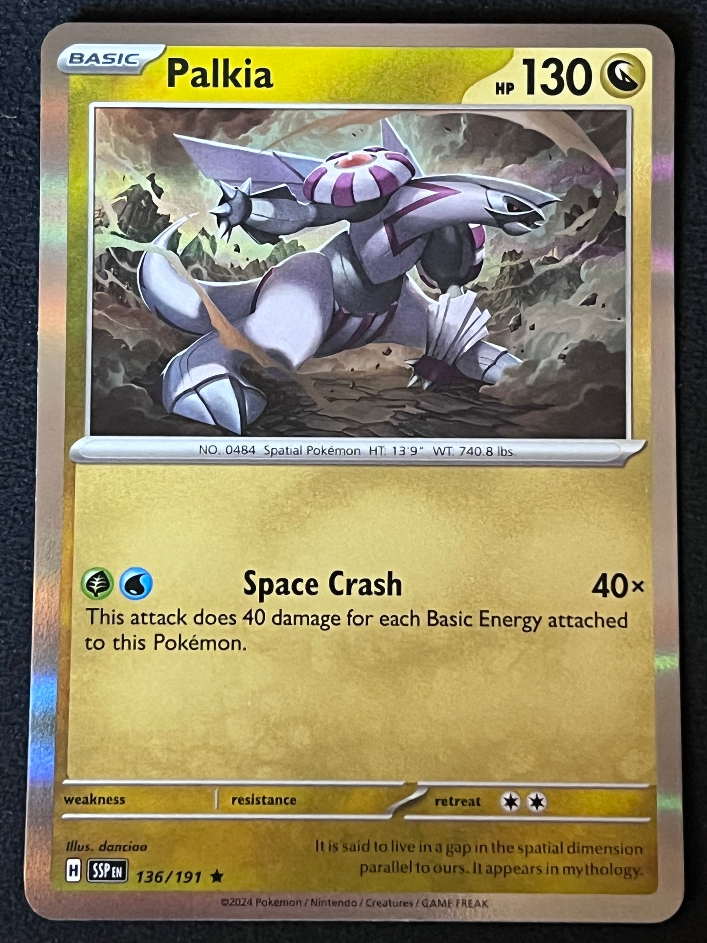 136/191 Palkia - Pokémon Surging Sparks Rare Holo