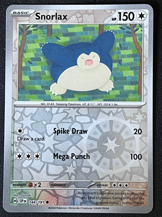 144/191 Snorlax - Pokémon Surging Sparks Common Reverse