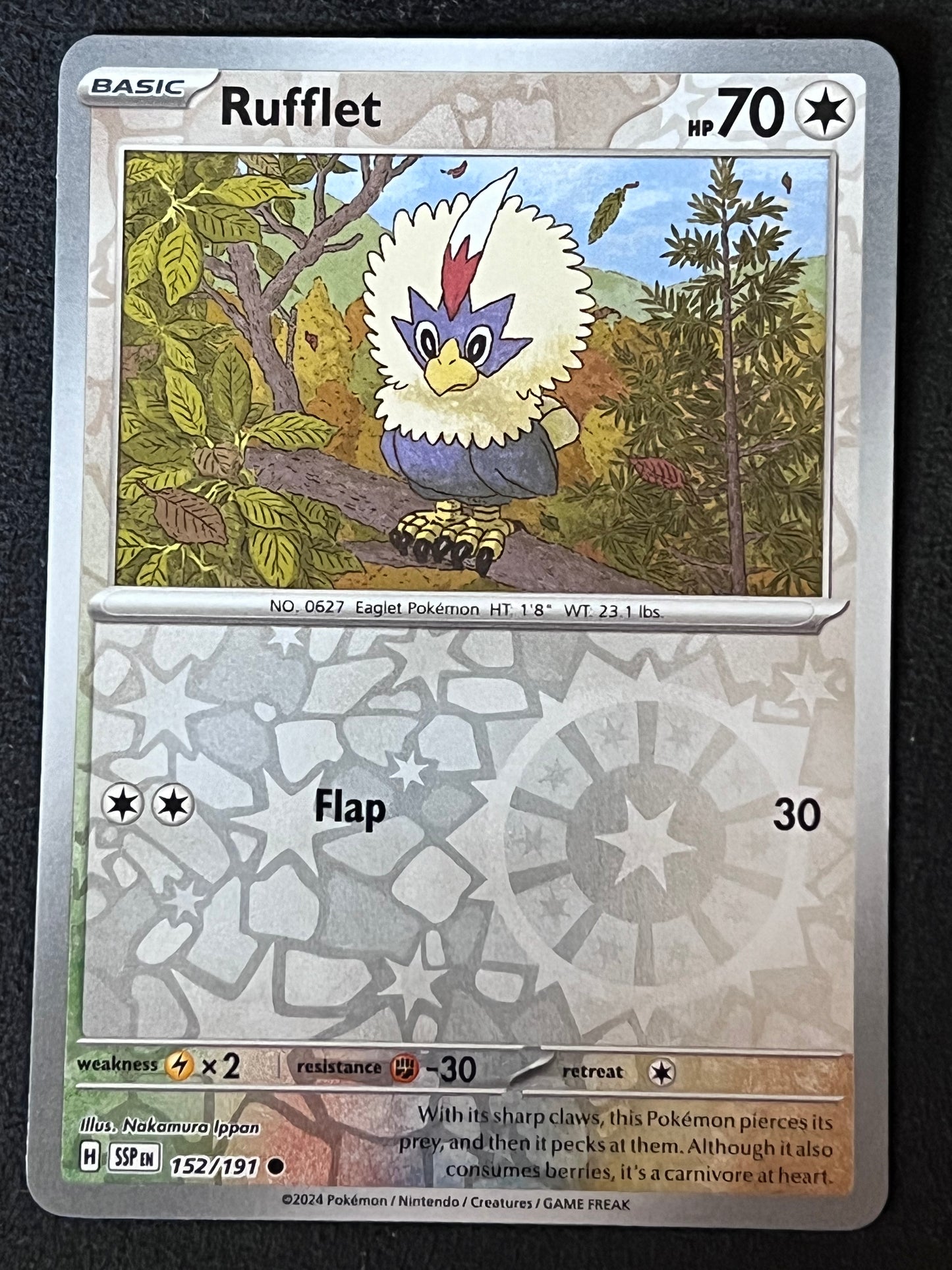 152/191 Rufflet - Pokémon Surging Sparks Common Reverse