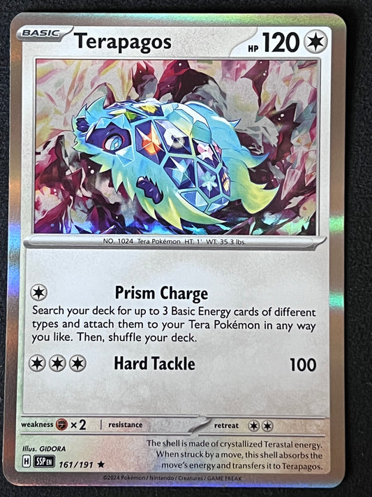 161/191 Terapagos - Pokémon Surging Sparks Rare Holo