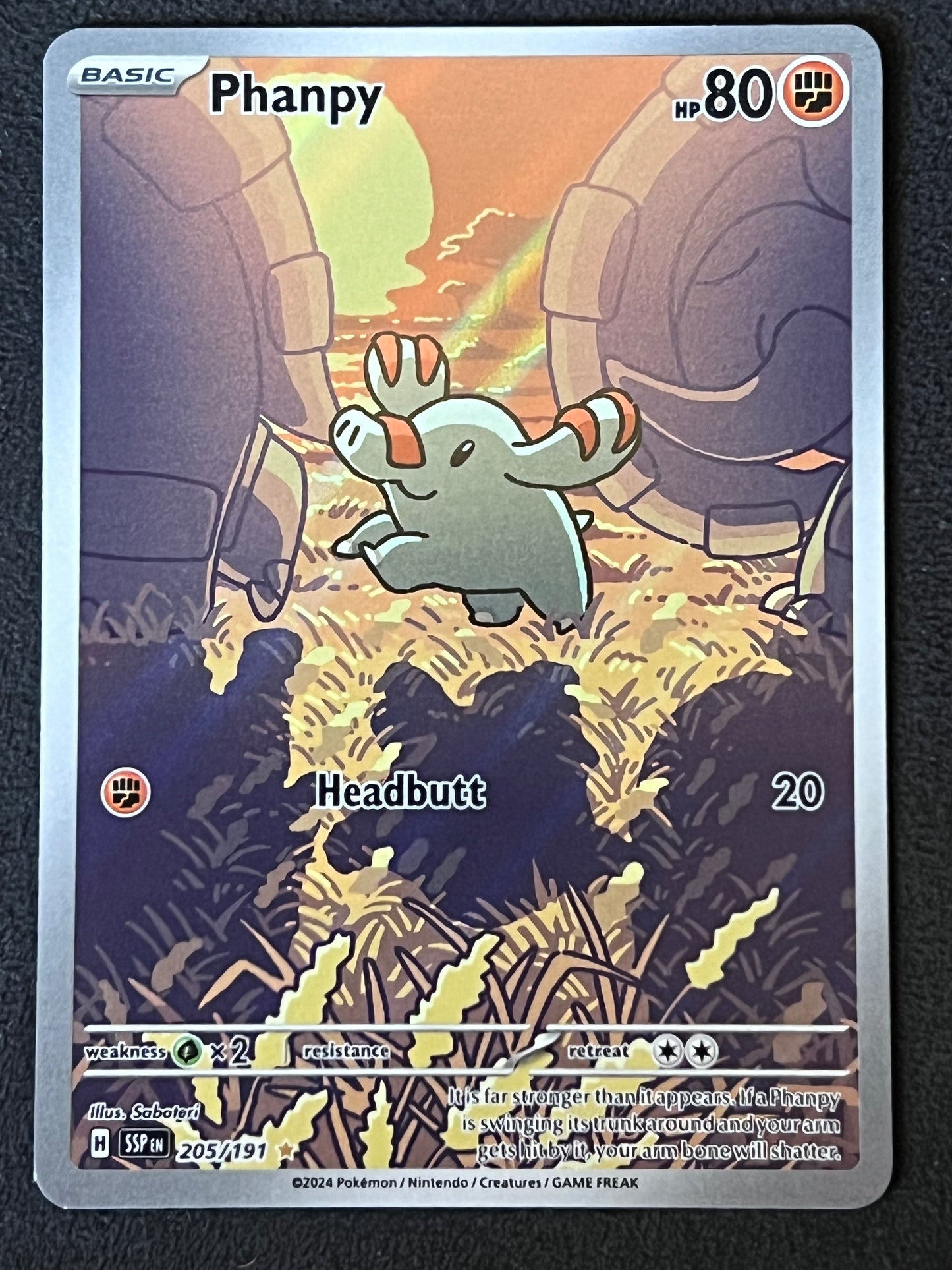 205/191 Phanpy - Pokémon Surging Sparks Illustration Rare