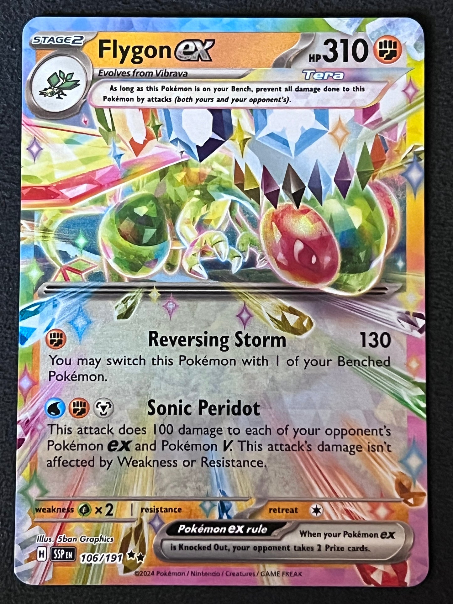 106/191 Flygon Ex - Pokémon Surging Sparks Double Rare