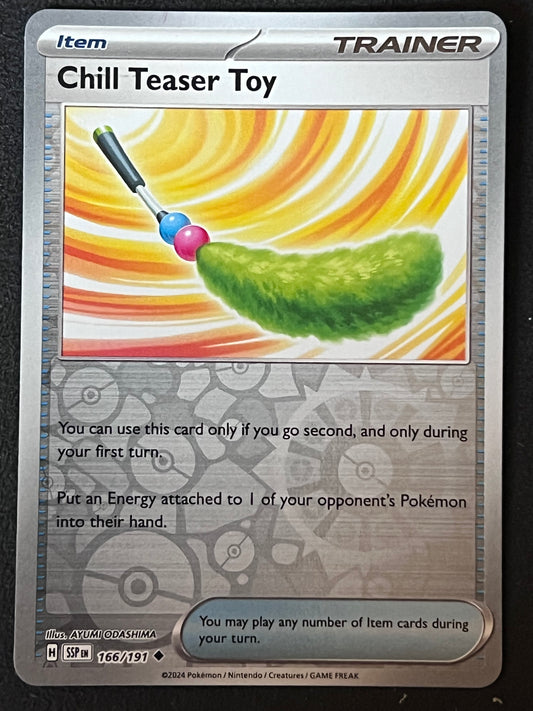 166/191 Chill Teaser Toy - Pokémon Surging Sparks Uncommon Reverse