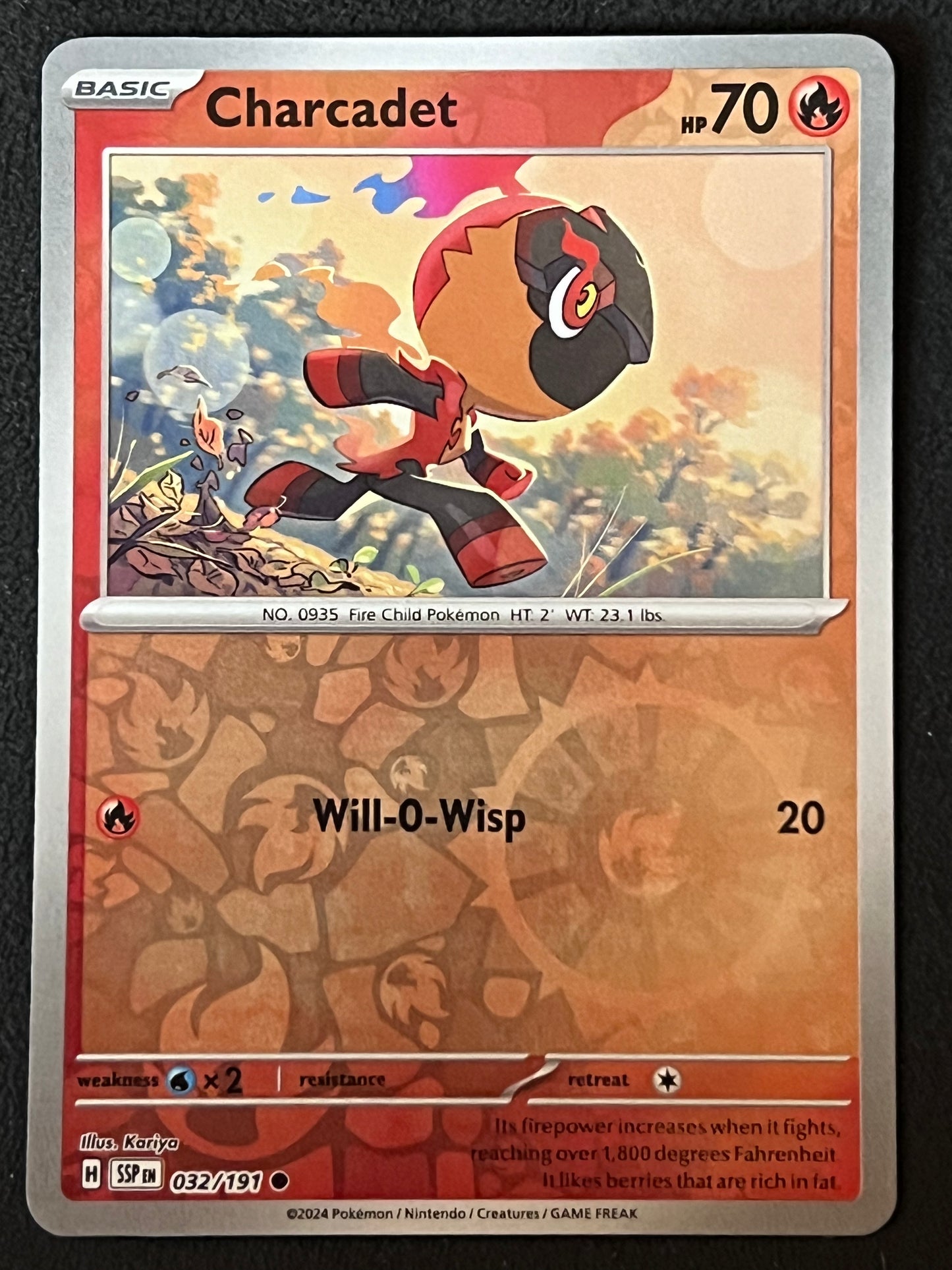 032/191 Charcadet - Pokémon Surging Sparks Common Reverse