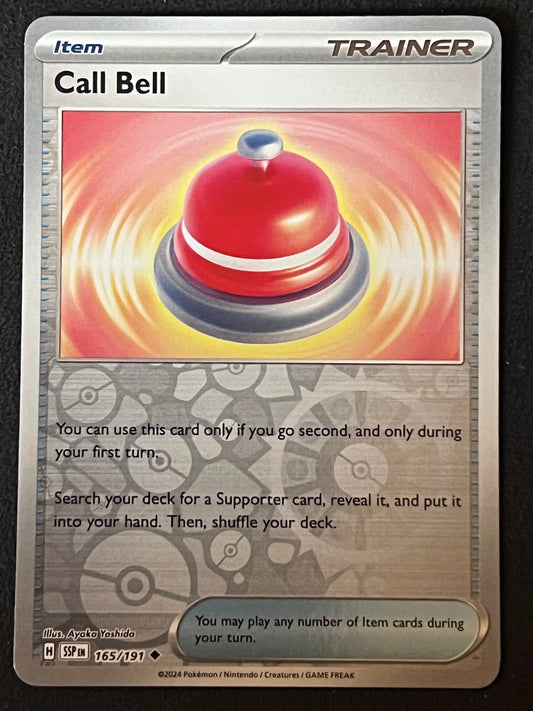 165/191 Call Bell - Pokémon Surging Sparks Uncommon Reverse